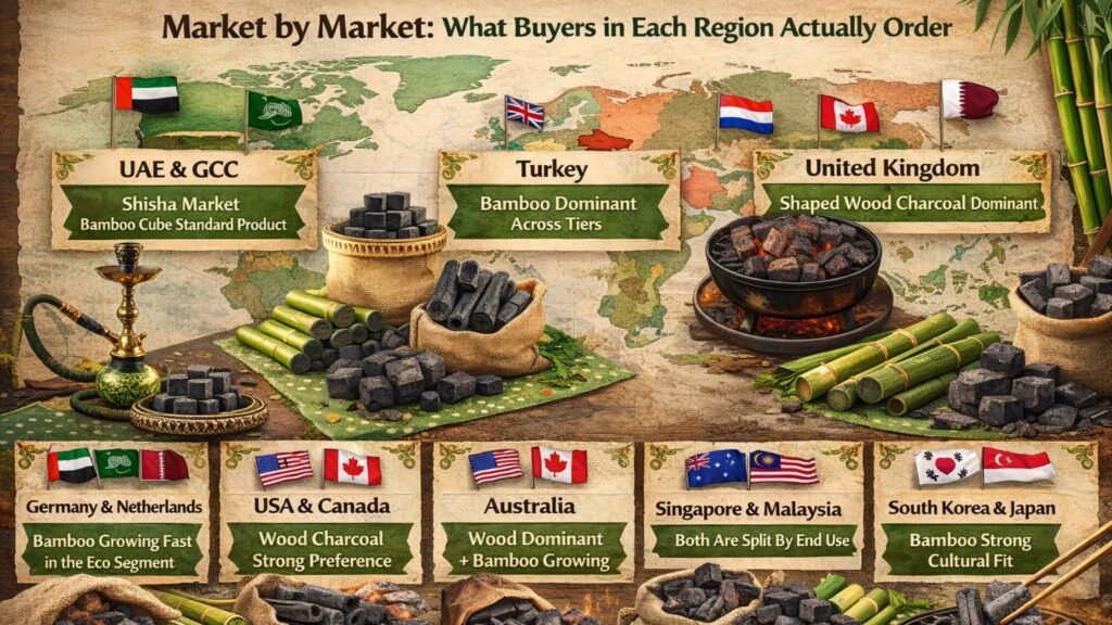 Market by market, what buyers in each region actually order