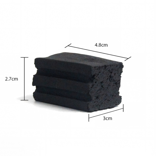 Pressing charcoal