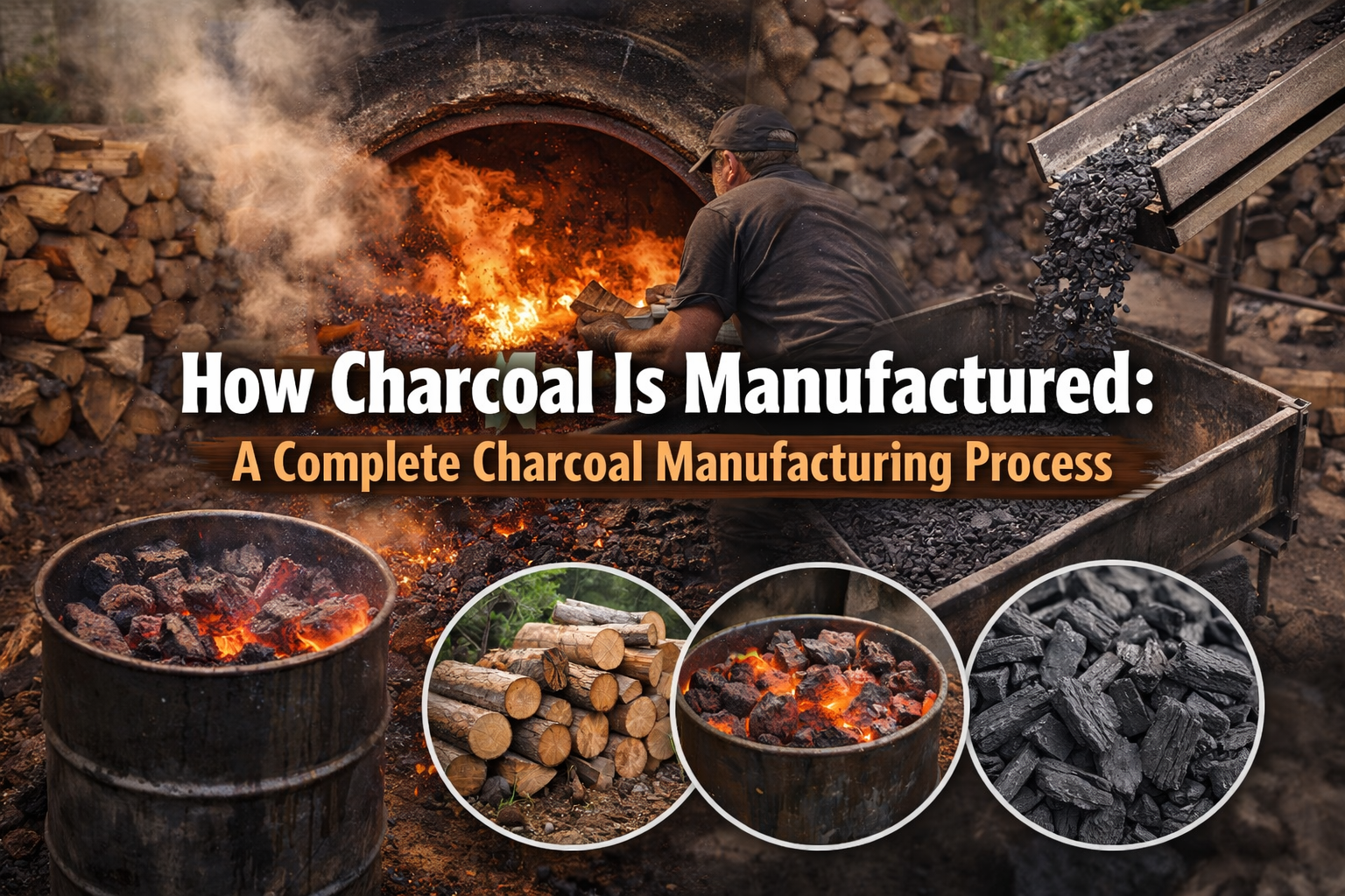 How Charcoal Is Manufactured A Complete Charcoal Manufacturing Process