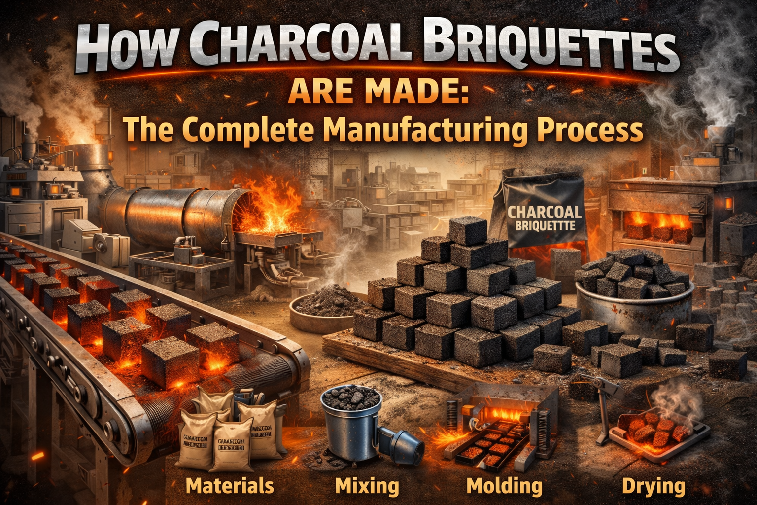 How Charcoal Briquettes Are Made: The Complete Manufacturing Process