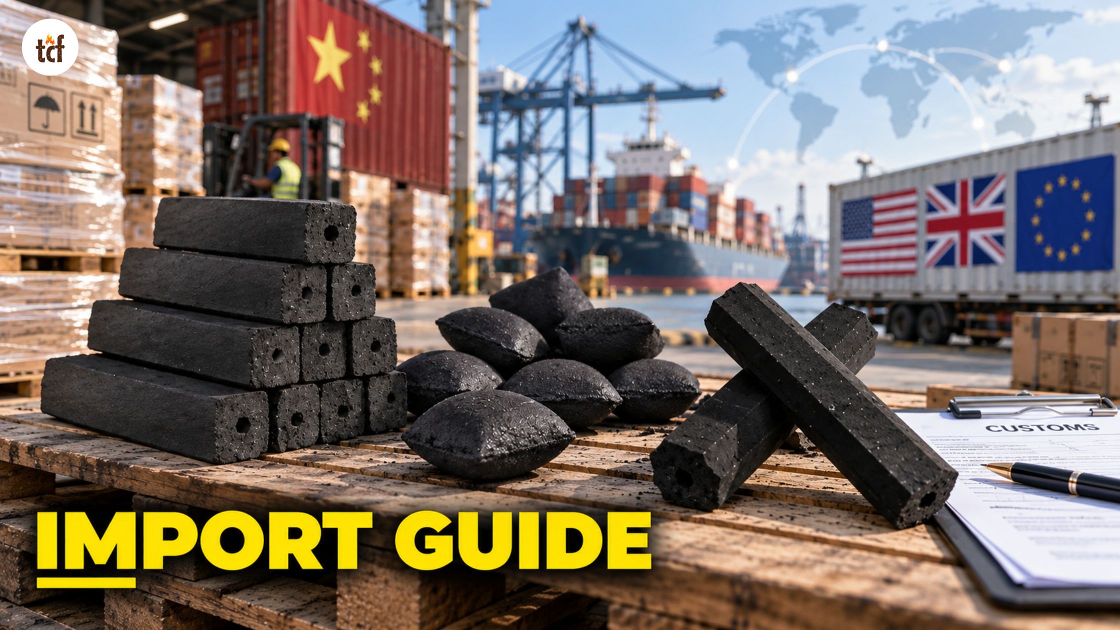 How to Import Charcoal from China_ Complete Guide for USA, UK & Europe