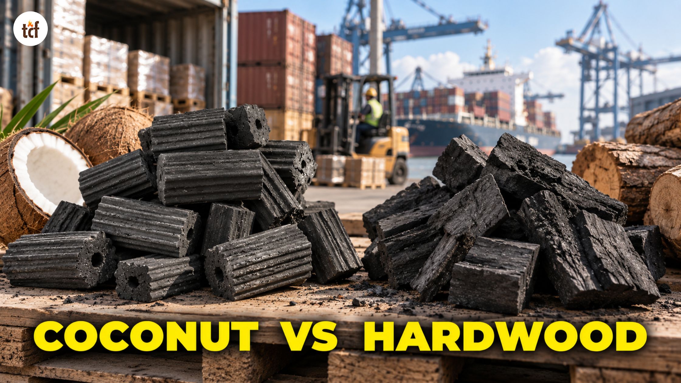 Importing Coconut Charcoal vs Hardwood Charcoal