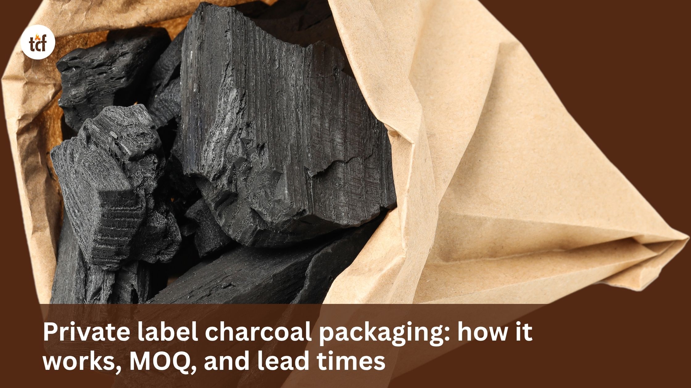 Private label charcoal packaging: how it works, MOQ, and lead times