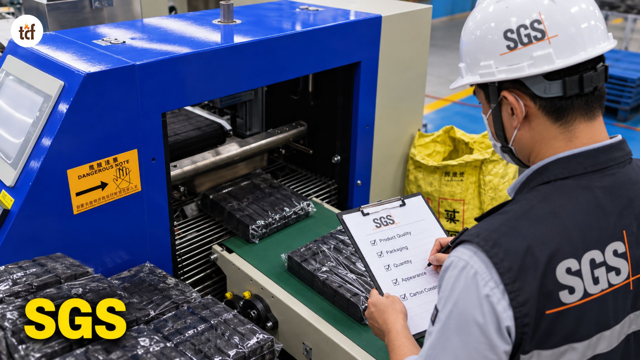 What is a pre-shipment inspection for charcoal