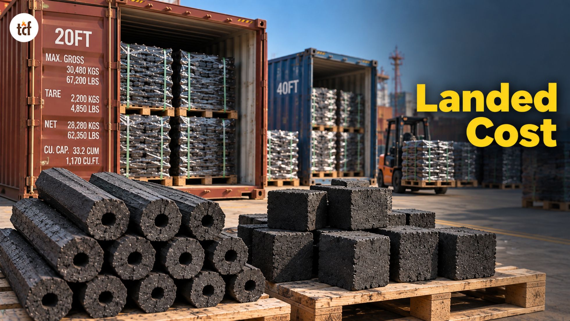 How to Calculate the Landed Cost of Bulk Charcoal for a 20ft_40ft