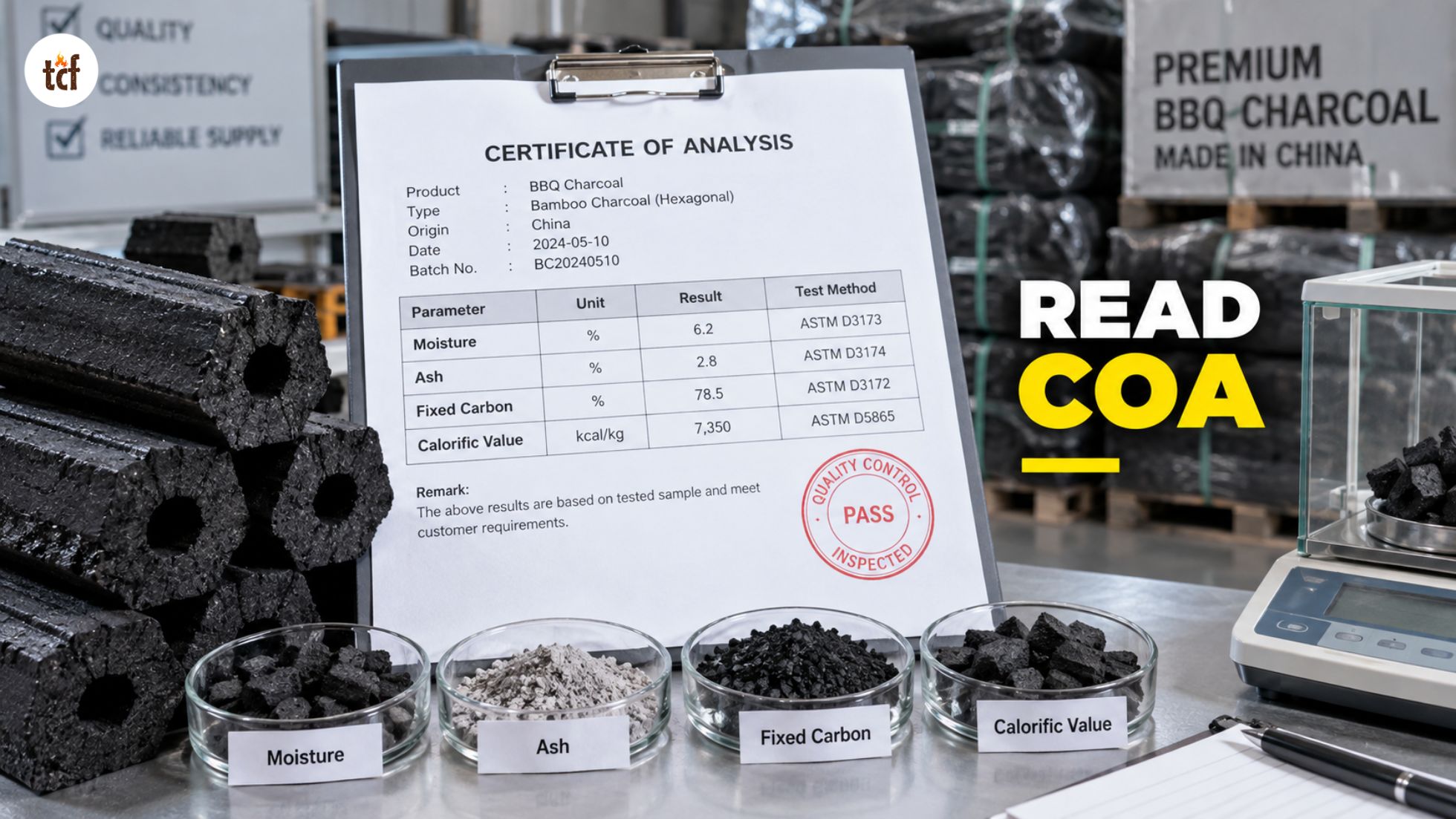 How to read a Certificate of Analysis for charcoal