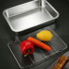 Rectangular BBQ Grill Grate with Legs (4)