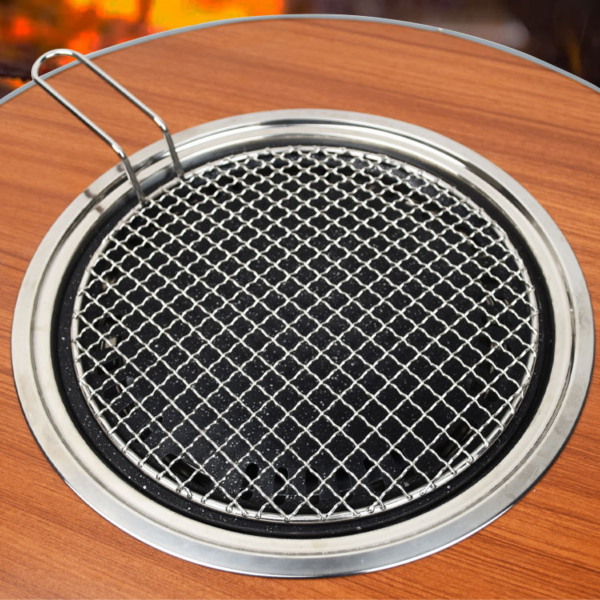 Round BBQ Grill Mesh with Handle