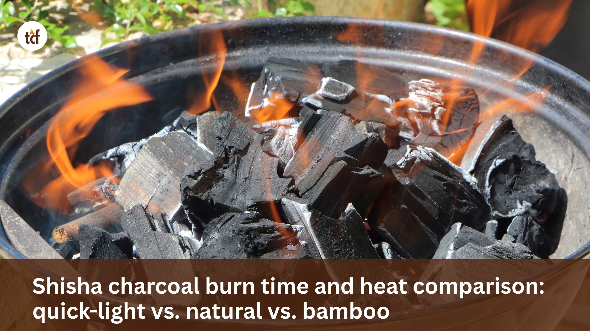 Shisha charcoal burn time and heat comparison: quick-light vs. natural vs. bamboo