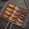 Stainless Steel BBQ Grill Basket with Handle (5)