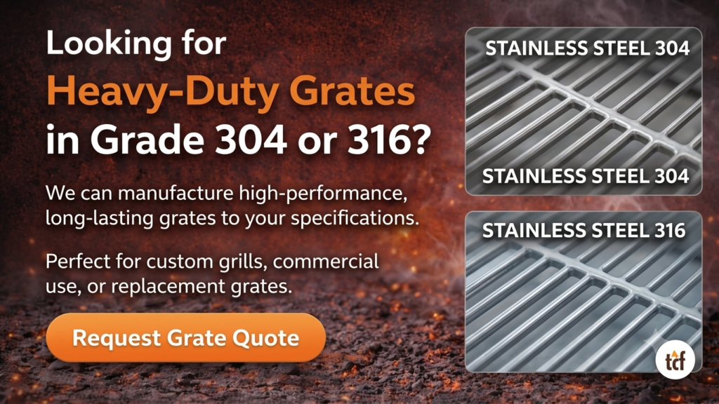 Stainless Steel Grade 304 vs 316 Cooking Grates