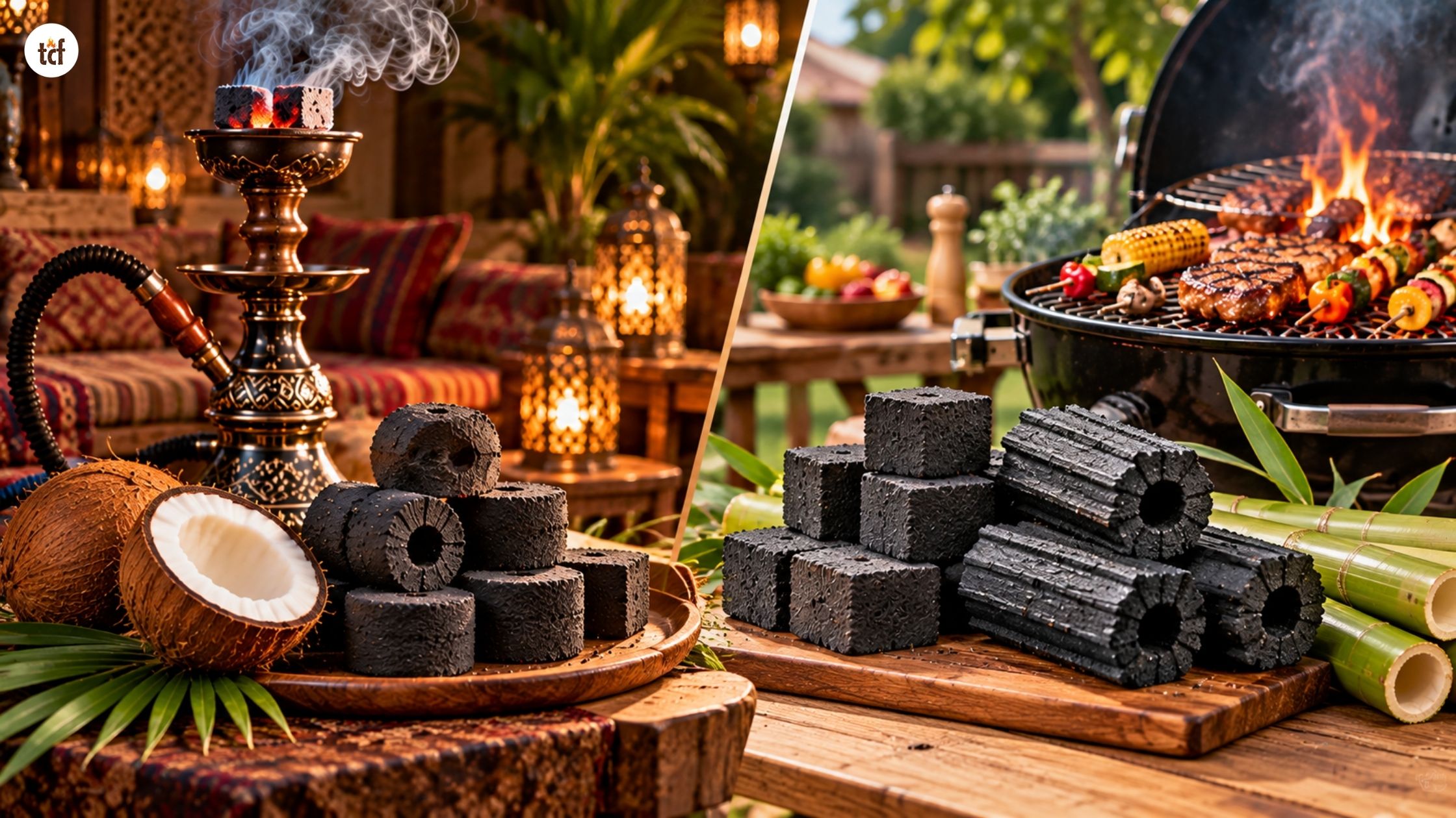 What about "dual-purpose" coconut or bamboo briquettes?
