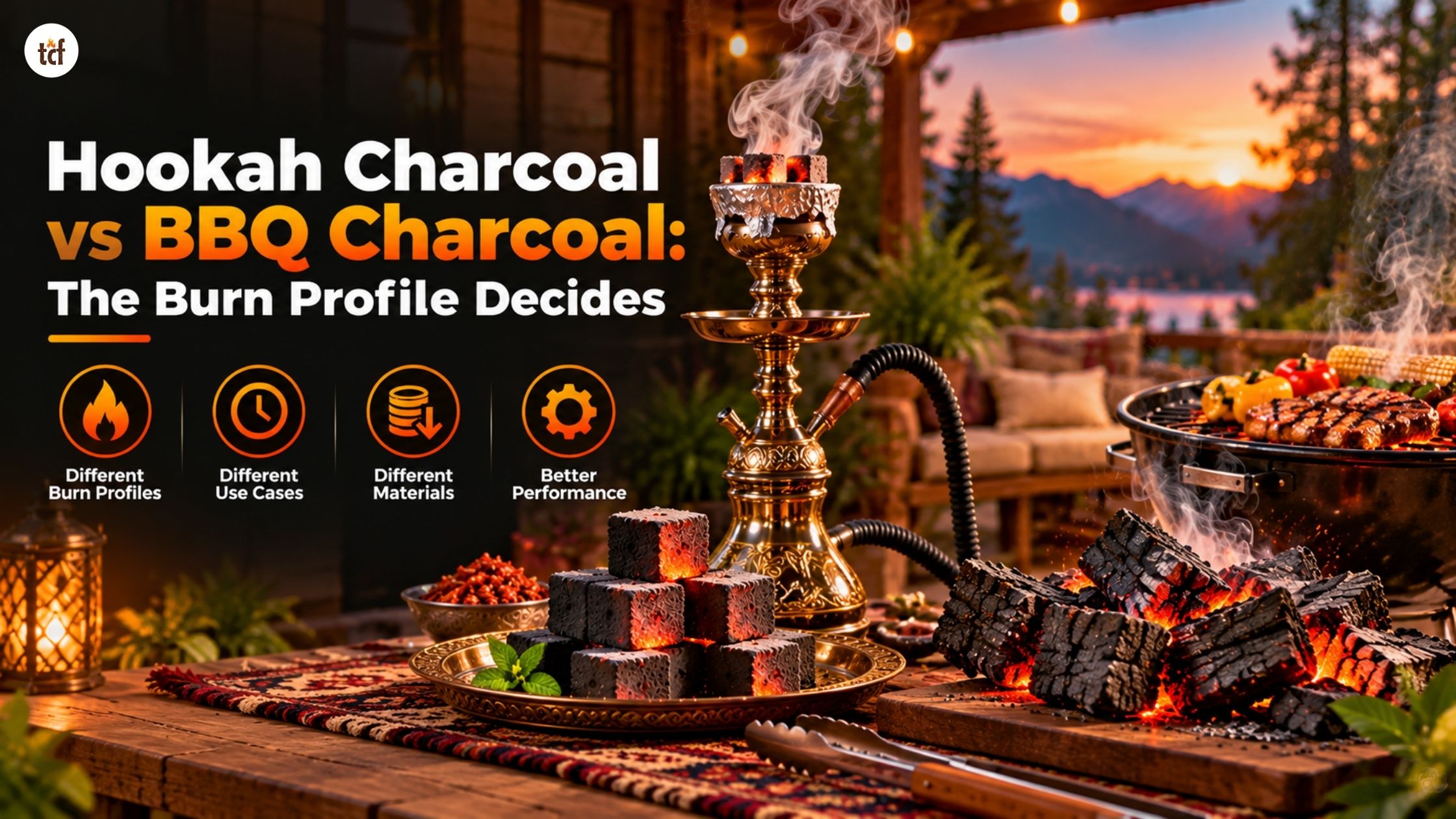 Hookah Charcoal vs BBQ Charcoal The Burn Profile Decides